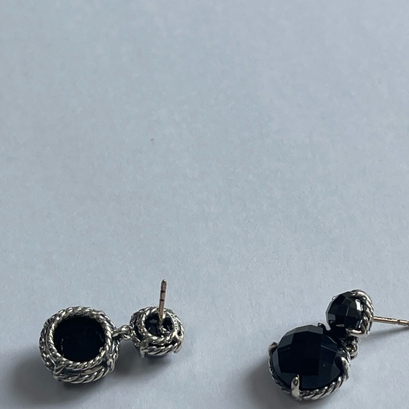 David Yurman Black Onyx Chatelaine Drop Earrings - Picture 9 of 11
